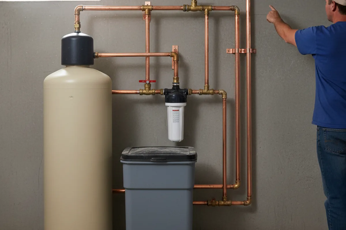 Whole-house water treatment system installed in Nice